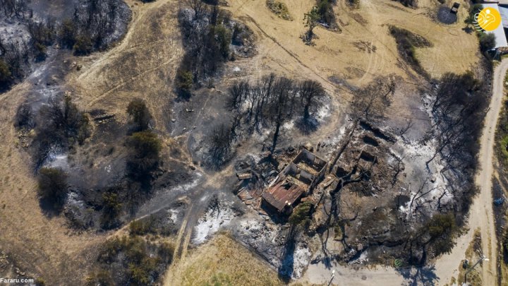 (تصاویر) آتش سوزی گسترده در جنگلهای ترکیه