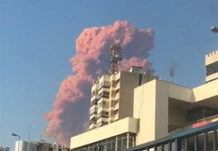 (ویدئو و تصاویر) وقوع انفجار مهیب در بیروت لبنان با ده‌ها کشته و صد‌ها زخمی