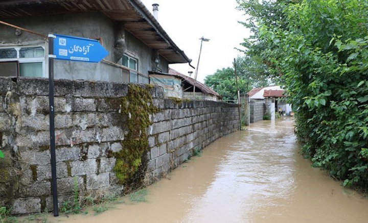 (تصاویر) خسارات سیلاب و آبگرفتگی در گیلان