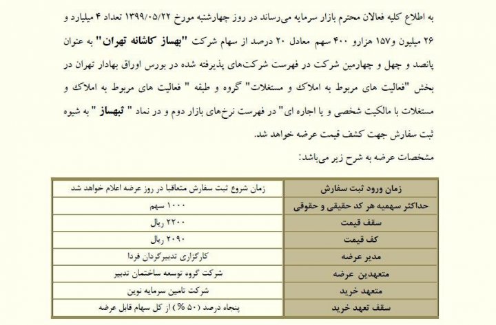 جزئیات عرضه اولیه نماد ثبهساز؛ از زمان عرضه تا نقدینگی موردنیاز