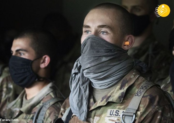 (تصاویر) آموزش نظامیان آمریکایی در سایه کرونا