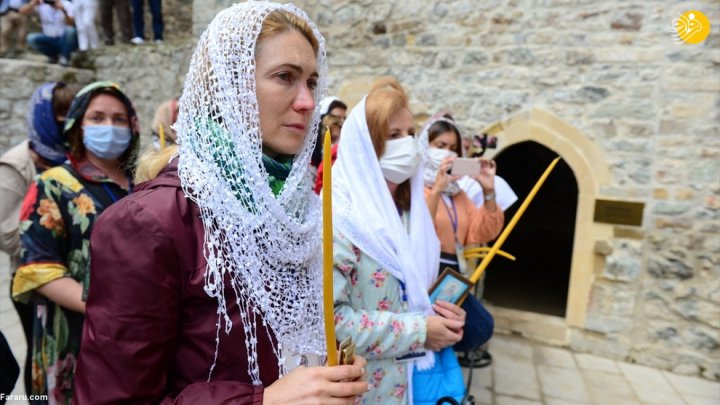 (تصاویر) مراسم عشاء ربانی در صومعه کوهستانی ترکیه