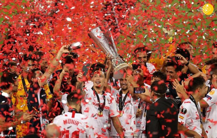 (تصاویر) جشن قهرمانی سویا در لیگ اروپا