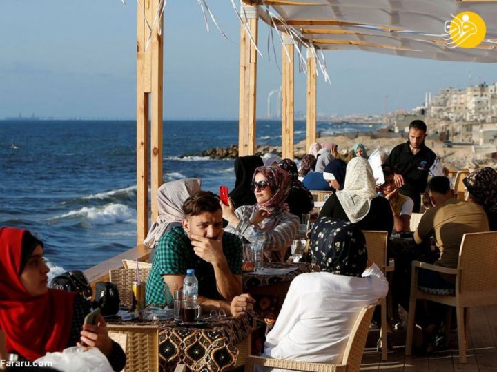 (تصاویر) کافه مالدیو در غزه