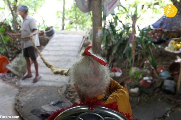 (تصاویر) پیرمرد ۹۲ ساله با موهای ۵ متری