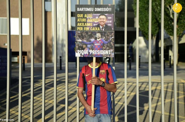 (تصاویر) بارسلونا در شوک رفتن مسی