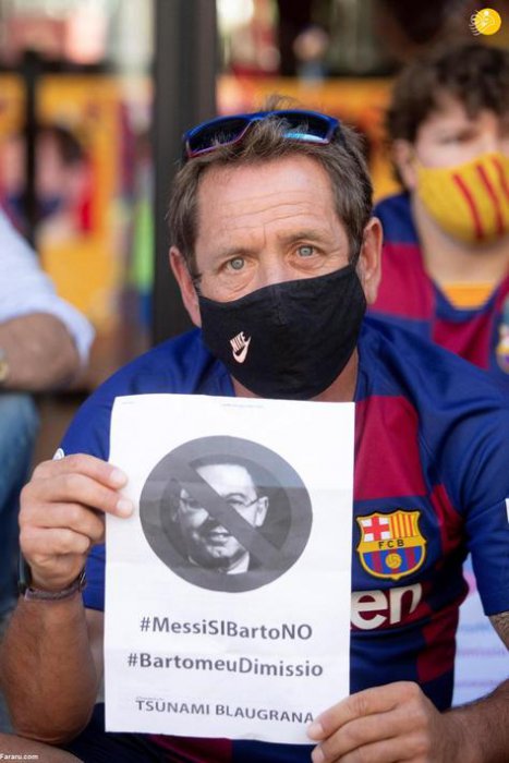 (تصاویر) بارسلونا در شوک رفتن مسی