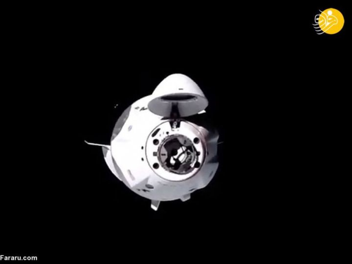 (تصاویر) اسپیس ‌ایکس فضانوردان را به ایستگاه بین‌المللی فضایی رساند