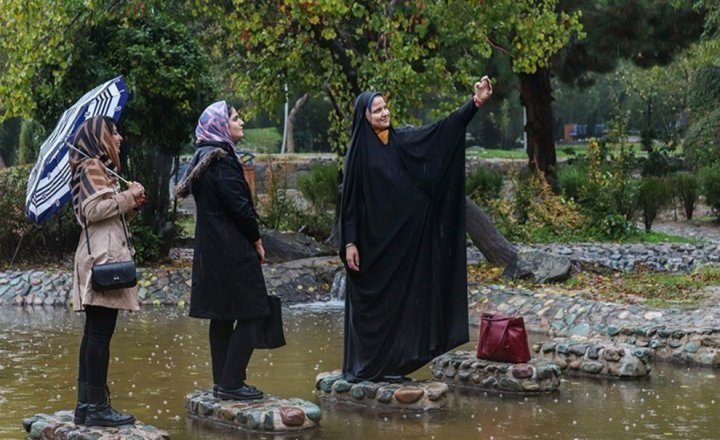 (تصاویر) بارش باران در تهران