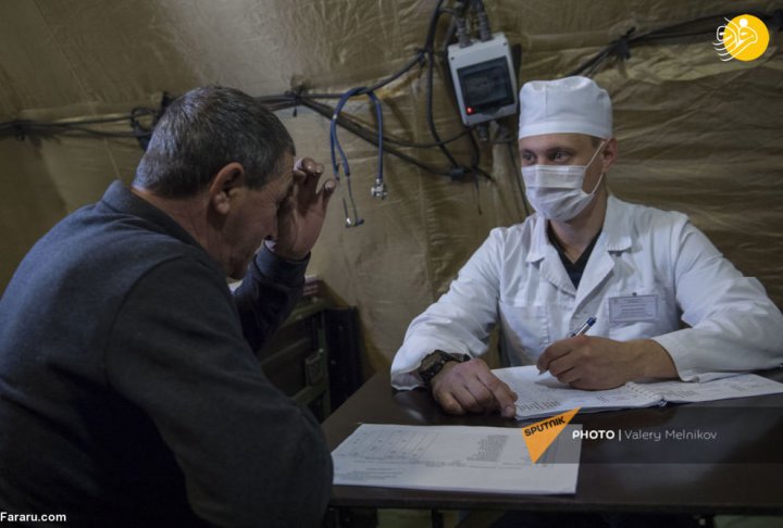 (تصاویر) بیمارستان صحرایی روسیه در منطقه قره باغ