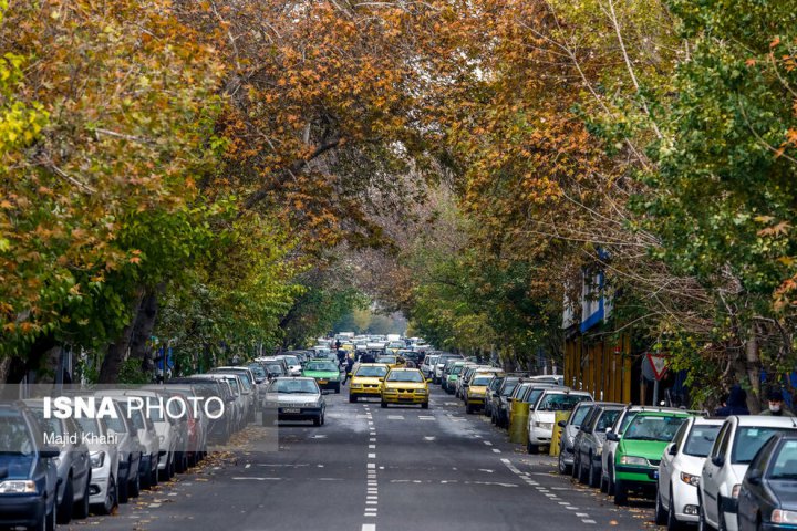 (تصاویر) برگ‌ریزان پاییز در خیابان‌های تهران