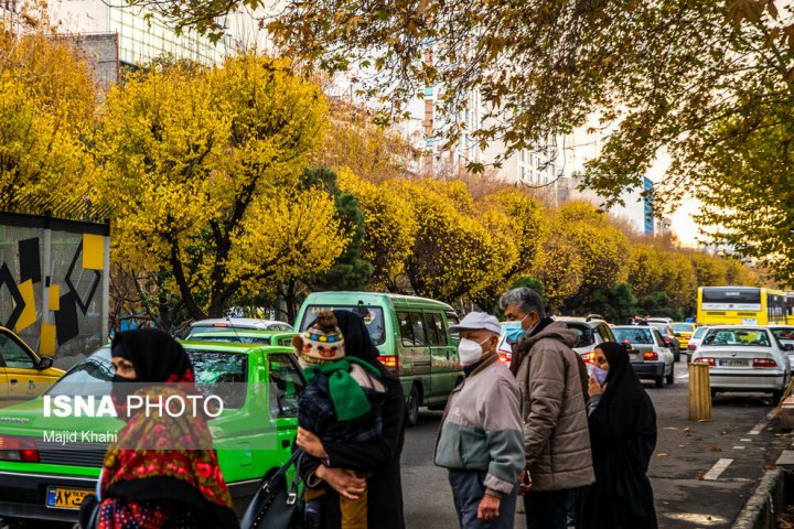 (تصاویر) برگ‌ریزان پاییز در خیابان‌های تهران