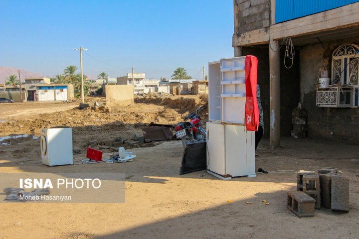 (تصاویر) مناطق سیل زده دشتستان
