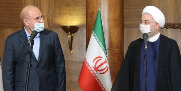 جدال ادامه‌دار حسن روحانی و محمد باقر قالیباف