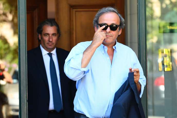 Michel Platini, le 25 août 2016, au Tribunal arbitral du sport de Lausanne.