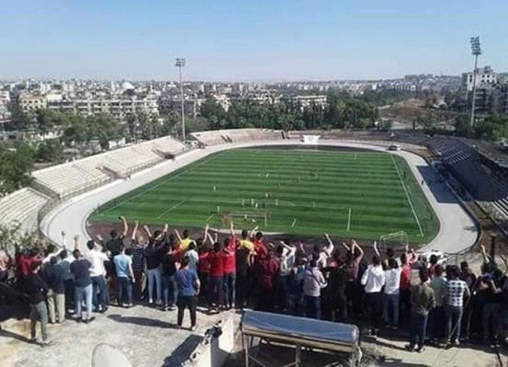 جشن پیروزی هواداران الاتحاد روی پشت بام