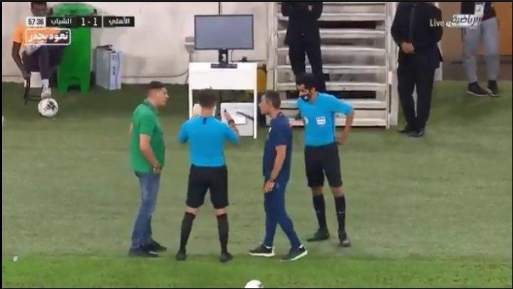 VAR در لیگ بازی لیگ عربستان مختل شد