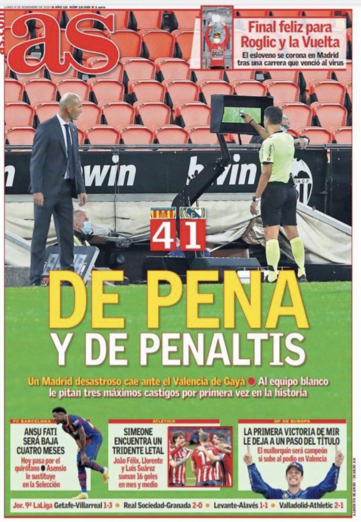 واکنش نشریات اسپانیا به شکست سنگین رئال (عکس)