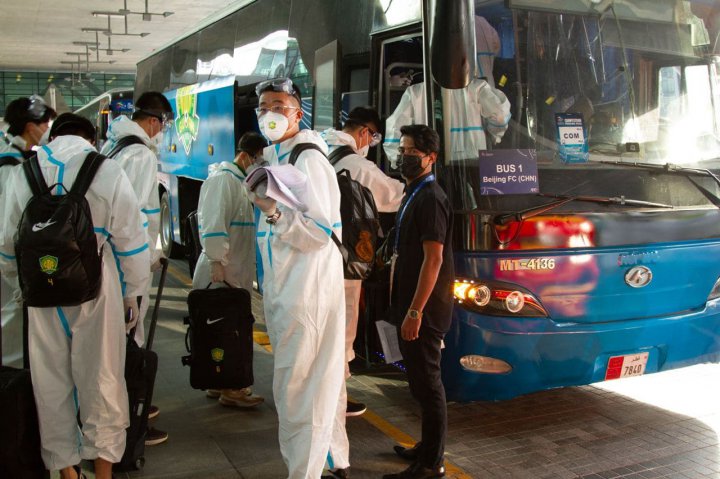 ورود دو تیم کره‎‌ای و یک تیم چینی به قطر (عکس)