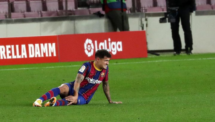 Coutinho, lesionado en el Barça-Eibar