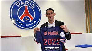 رسمی: تمدید قرارداد دی‌ماریا و PSG تا 2022