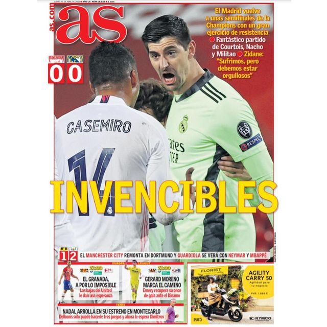 واکنش نشریات مادریدی به صعود دلچسب رئال(عکس)