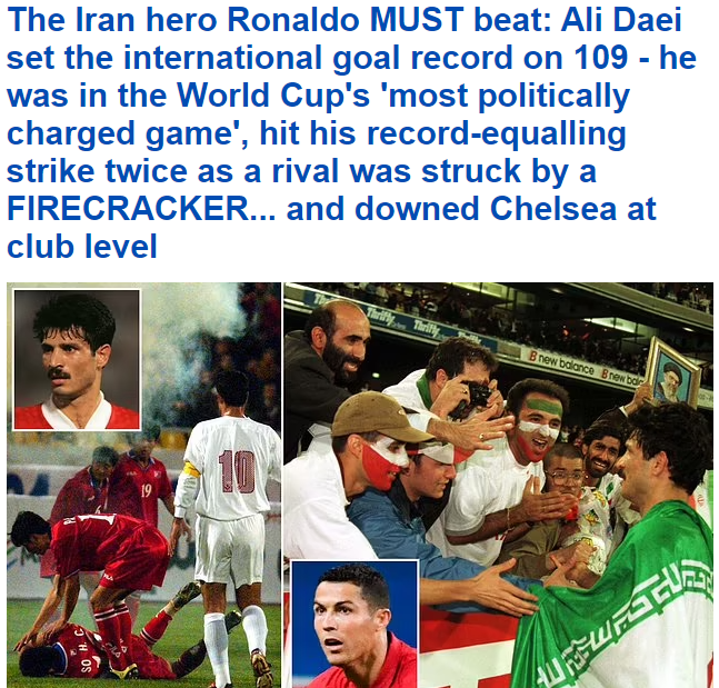 کریس رونالدو؛ باید این علی دایی را مغلوب کنی (عکس)