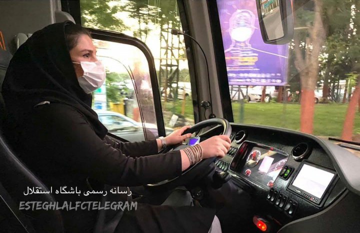 استقلال با رانندگی یک خانم در راه قائمشهر(عکس)