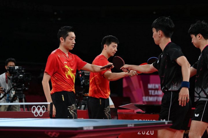 صعود چین به فینال بخش تیمی پینگ‌پنگ المپیک