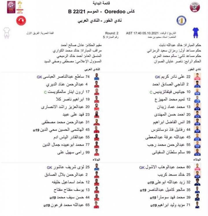 محمدی رسما از لیست العربی خط خورد