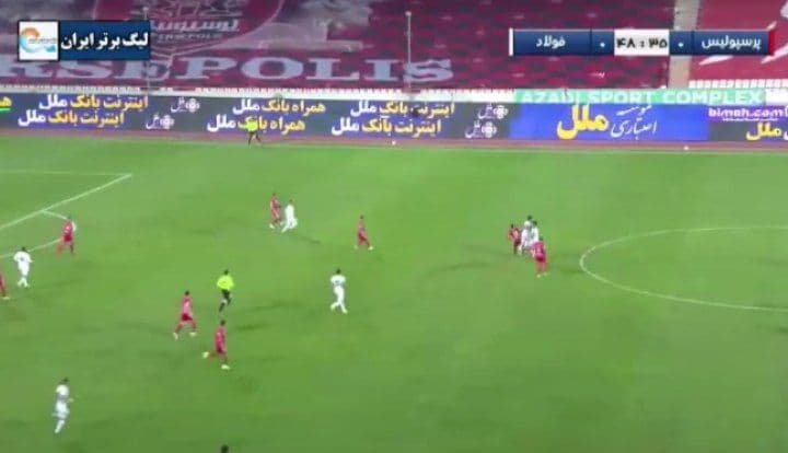 پنالتی پرسپولیس مقابل فولاد سوخت (کارشناسی)