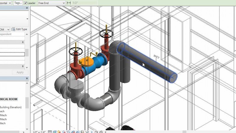 آموزش نرم افزار رویت مپ revit mep