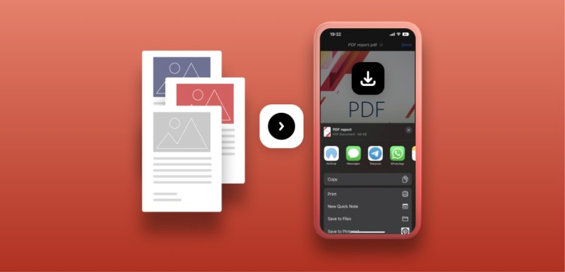 How to make a PDF file on iPhone (IOS)