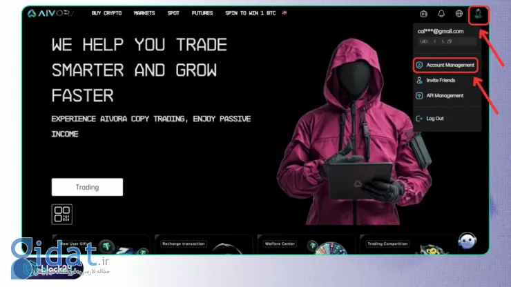 بررسی کلی صرافی Aivora: ویژگیها، نحوه ثبتنام و برنامههای پاداش برای کاربران