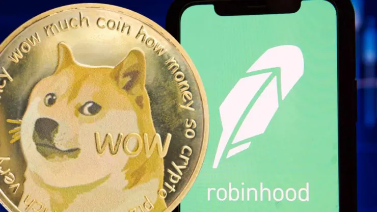 33.5 میلیارد Dogecoin در اختیار کاربران اپلیکیشن Robinhood است