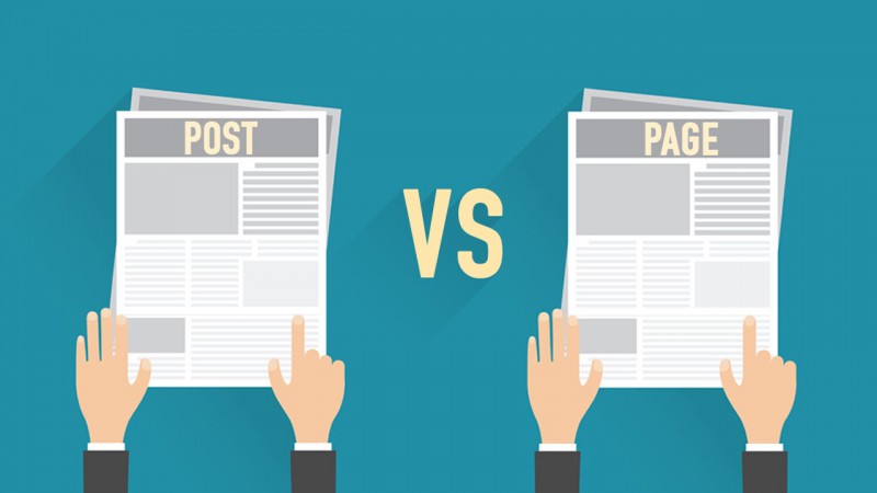 تفاوت پست Post و صفحه Page در وردپرس