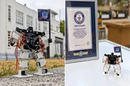 ساخت کوچکترین ربات انسان نمای جهان توسط دانش آموزان چینی