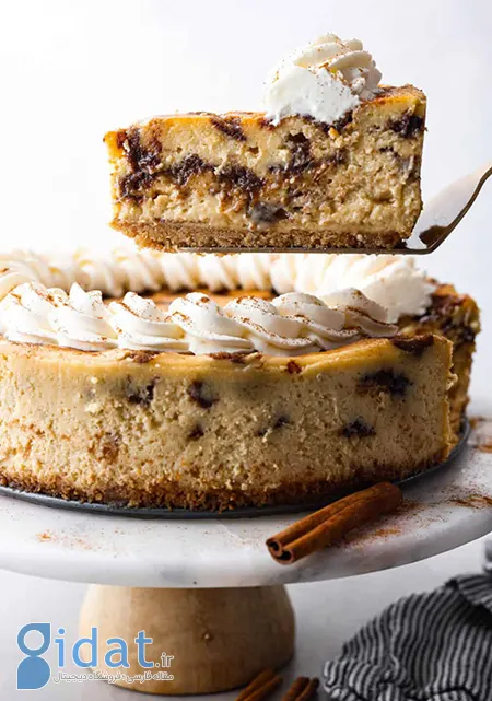 طرز تهیه چیزکیک رول دارچینی