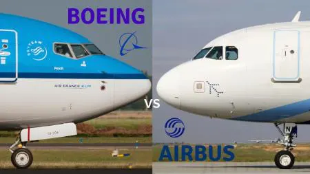 تفاوت های بین هواپیماهای ایرباس و بوئینگ