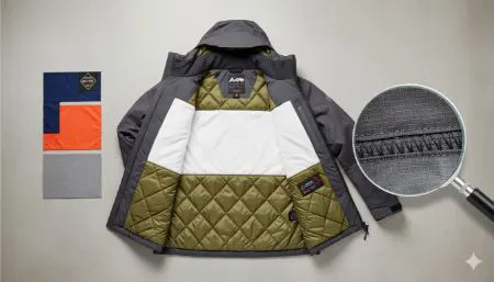 7 راز تشخیص کاپشن باکیفیت (راهنمای تخصصی پارچه، دوخت و آستر)