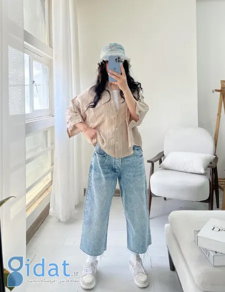 ست کردن شلوار واید لگ