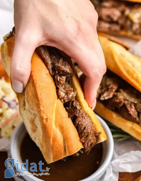 طرز تهیه ساندویچ دیپ فرانسوی، یک ساندویچ خوشمزه و آبدار