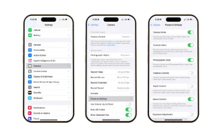 تنظیمات دوربین آیفون, بهترین تنظیمات دوربین آیفون