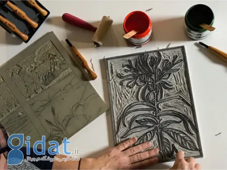 حکاکی لینولئوم, چاپ لینوکات