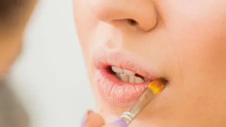 مدل آرایش لب برای عید