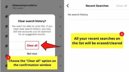 حذف پیشنهادات سرچ اینستاگرام, حذف پیشنهادات جستجوی اینستاگرام