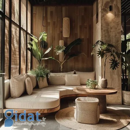 تصاویر طراحی بیوفیلیک داخلی