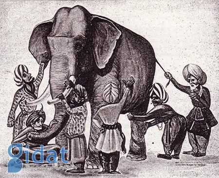 داستان فیل در تاریکی مولانا