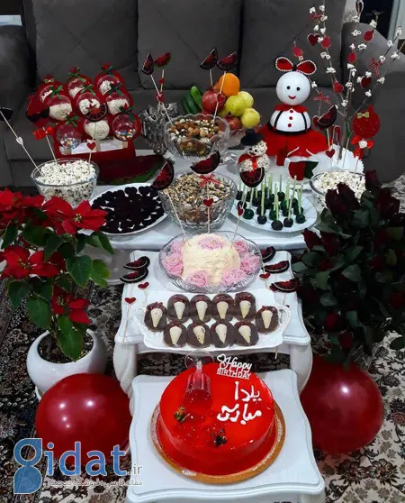 سفره یلدا عروس,روش تزیین سفره یلدا