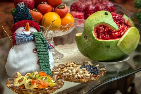 سفره یلدا عروس,تزیینات شب یلدا